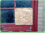 boarded up Newton Abbot